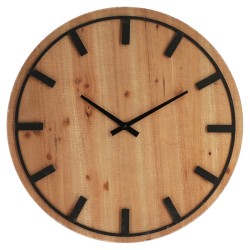 Reloj de pared de madera y...